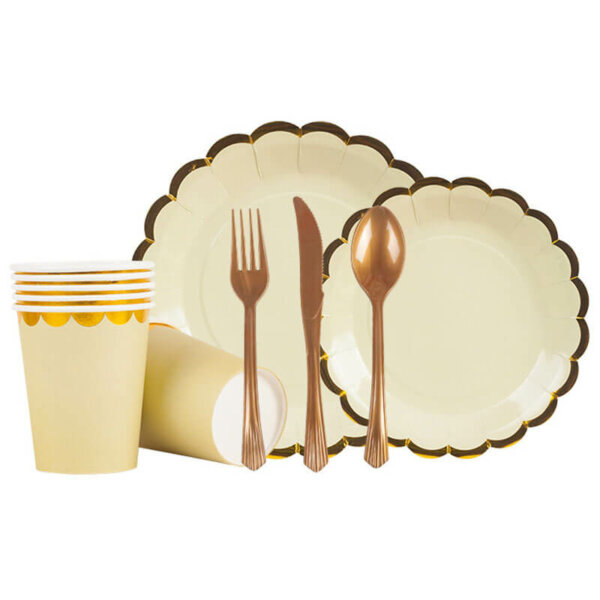 Pastel Yellow Party Tableware