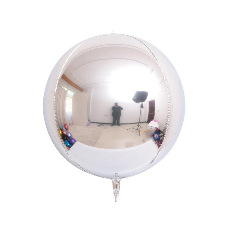 4D silver foil balloon