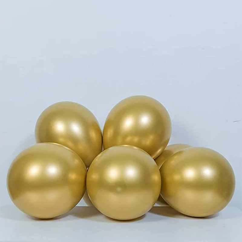 chrome gold balloons