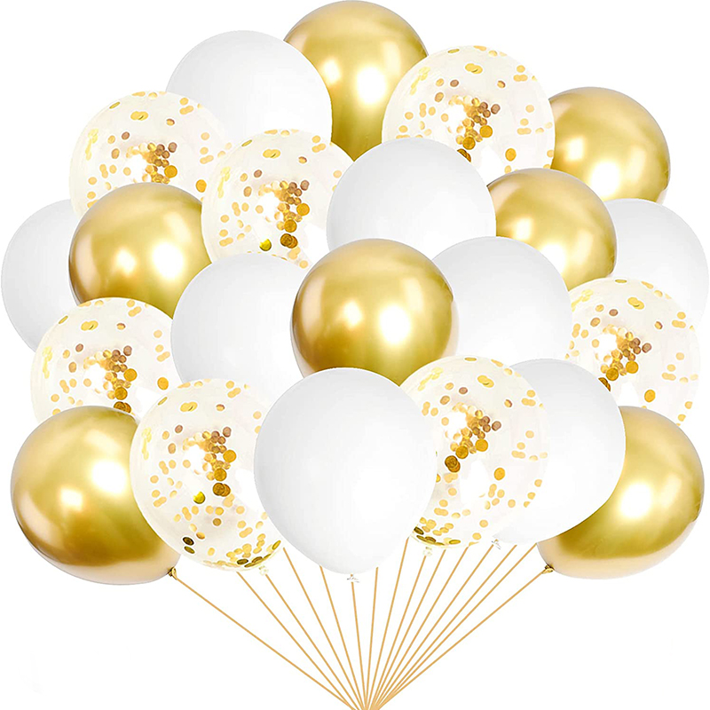 gold balloons set