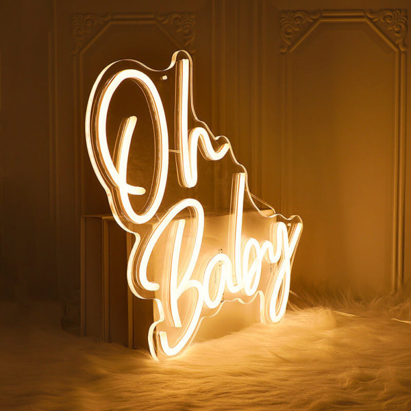 LED oh baby neon sign