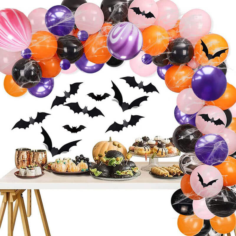 pink halloween party decorations