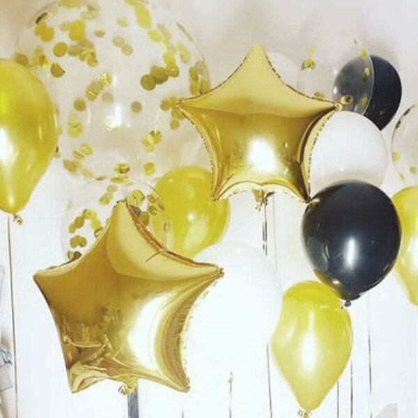 gold star balloons