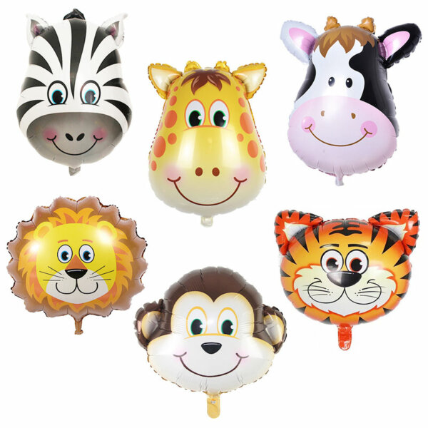 animal head balloons