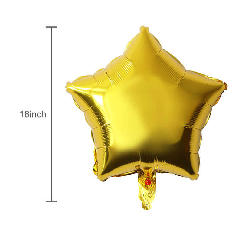 gold star foil balloon