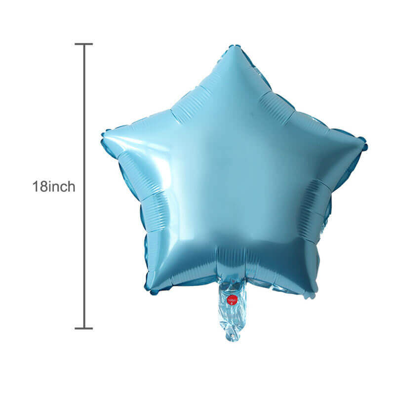 blue star foil balloons