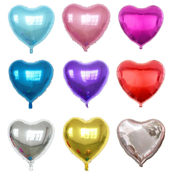 heart foil balloon