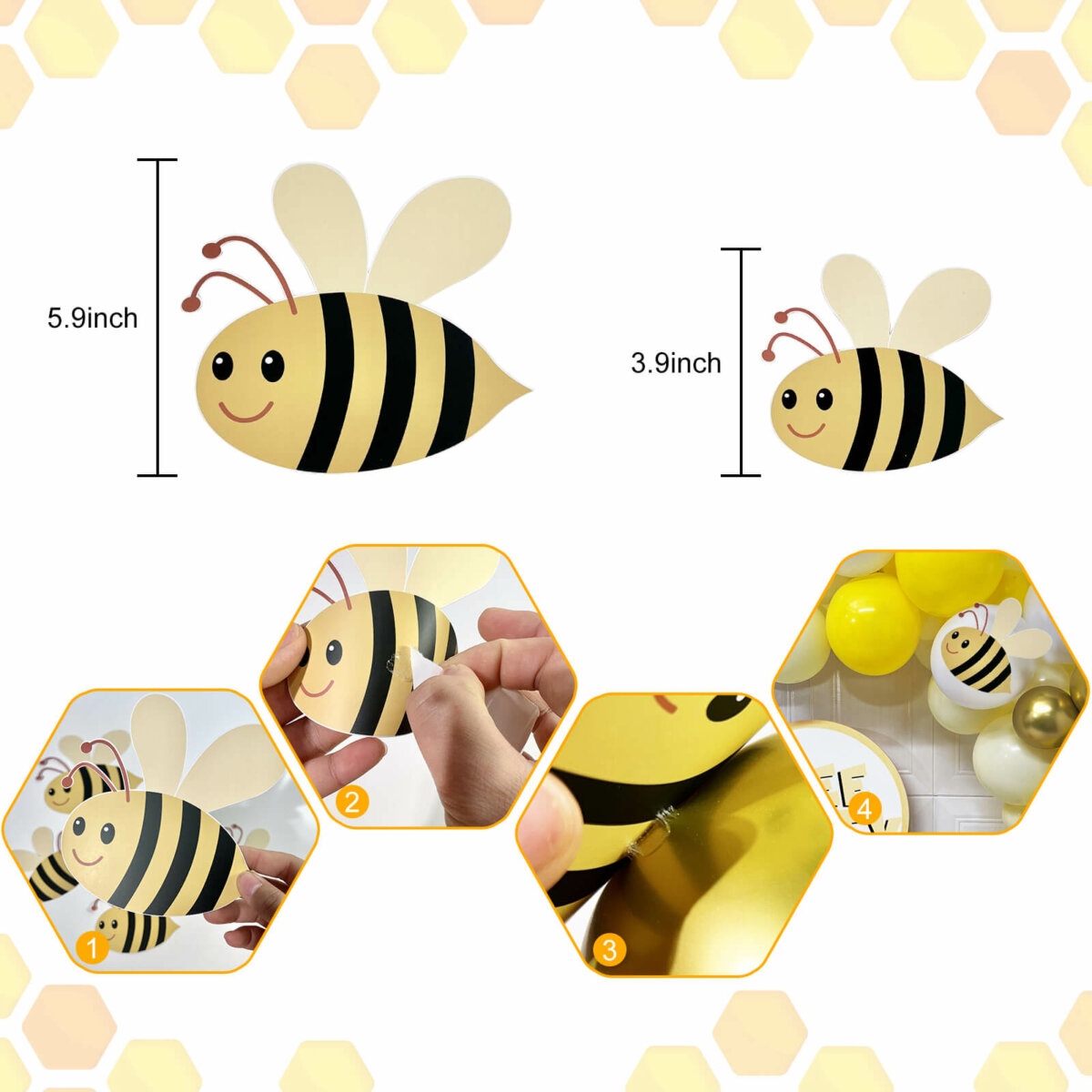 bee theme party decorations