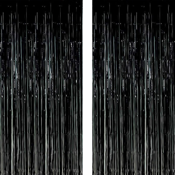 black Tinsel Curtain