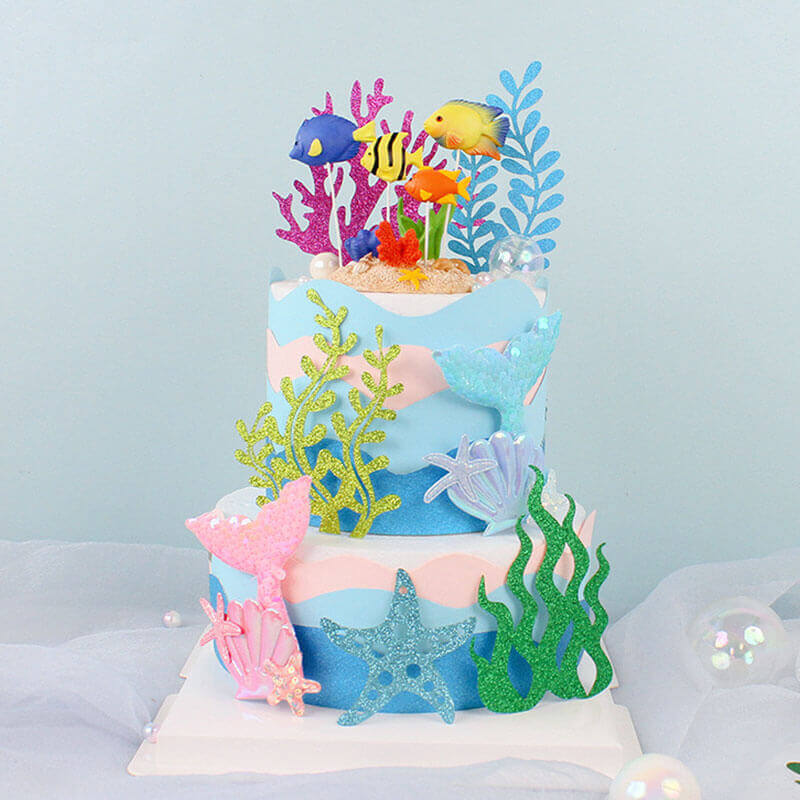 mermaid cupcake toppers