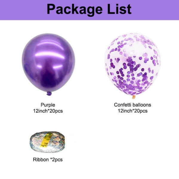 lavendar chrome balloons