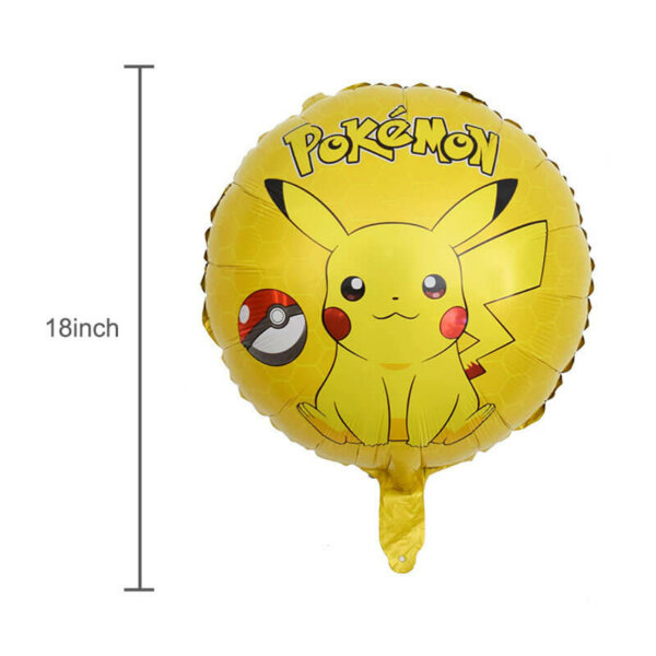 Pikachu round balloons