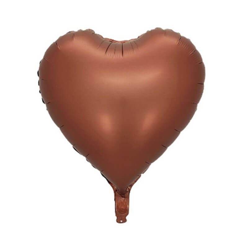 love shape brown balloons