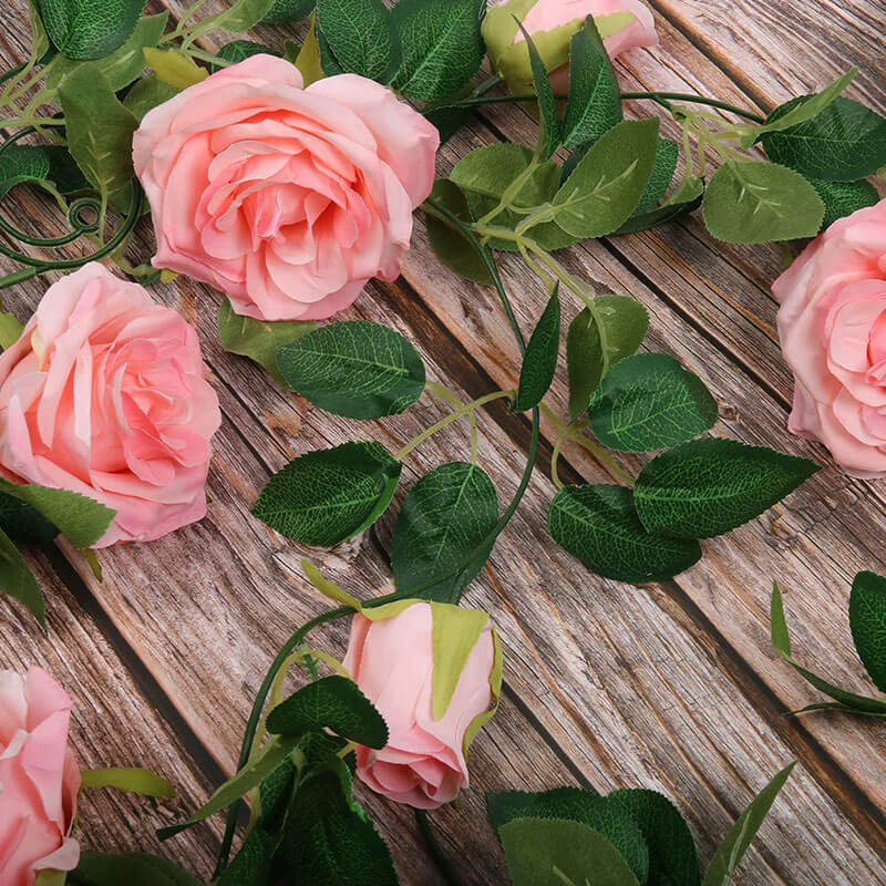 Artificial Pink Rose Flower Garlands