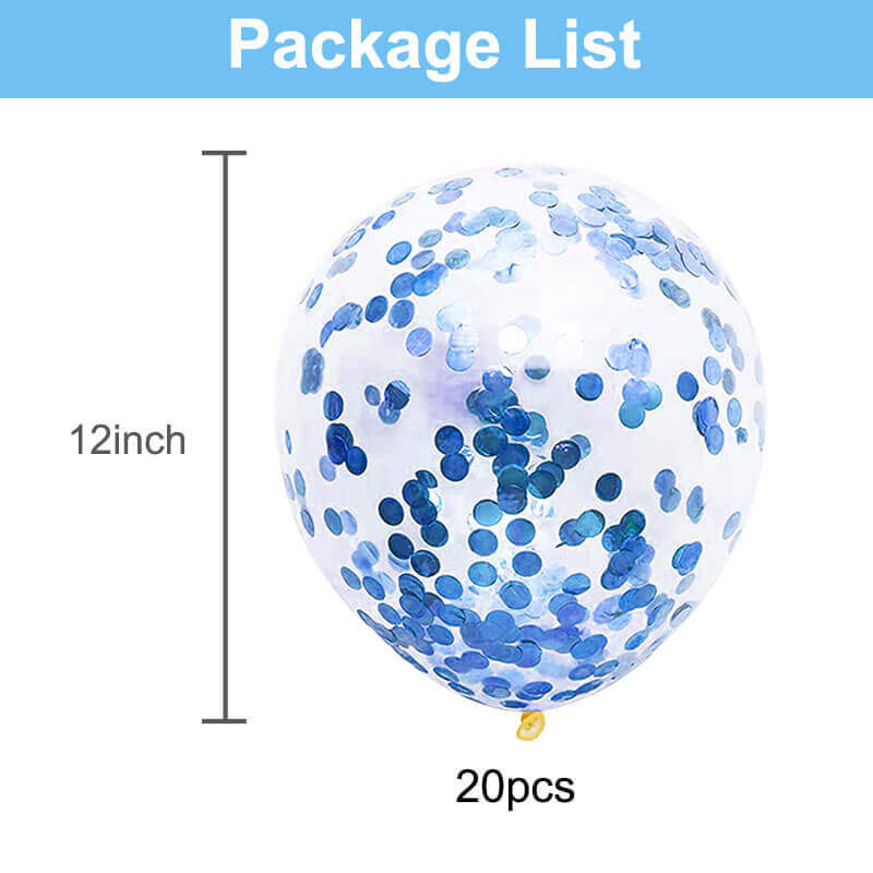 Clear Latex Balloon with Confetti