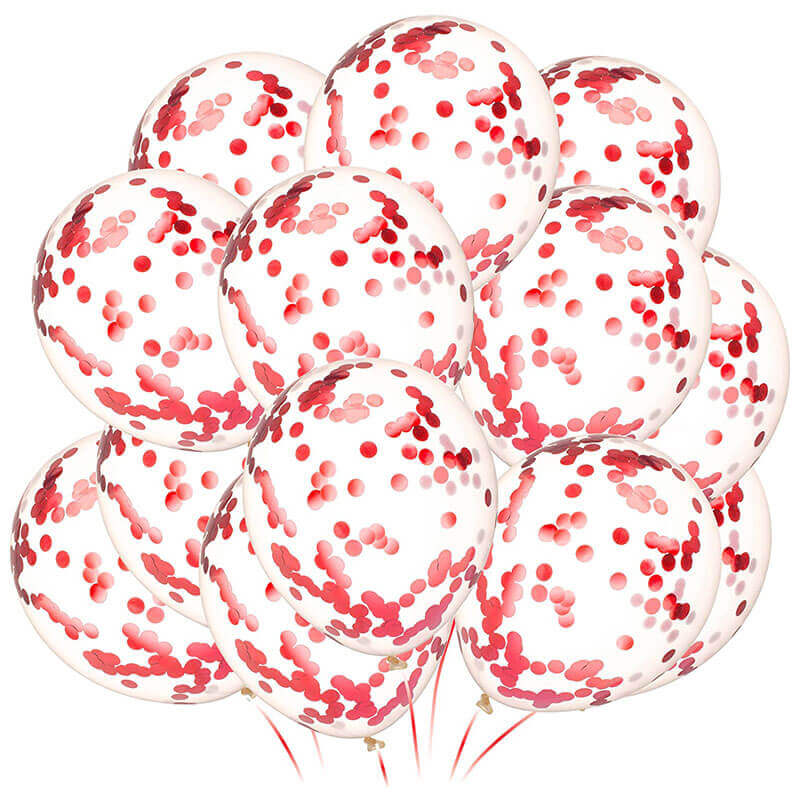Red Confetti Balloons