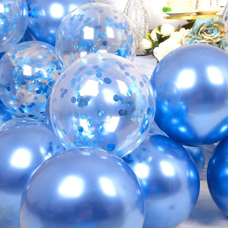 Chrome & Confetti Balloon Bouquet