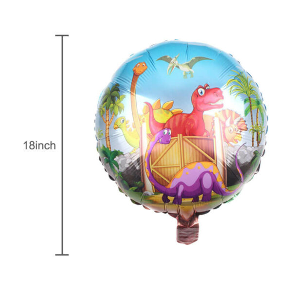 Dinosaur Round Foil Balloons