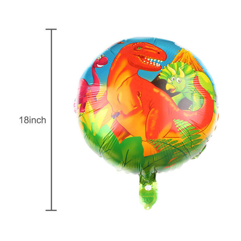 Dinosaur Round Foil Balloons