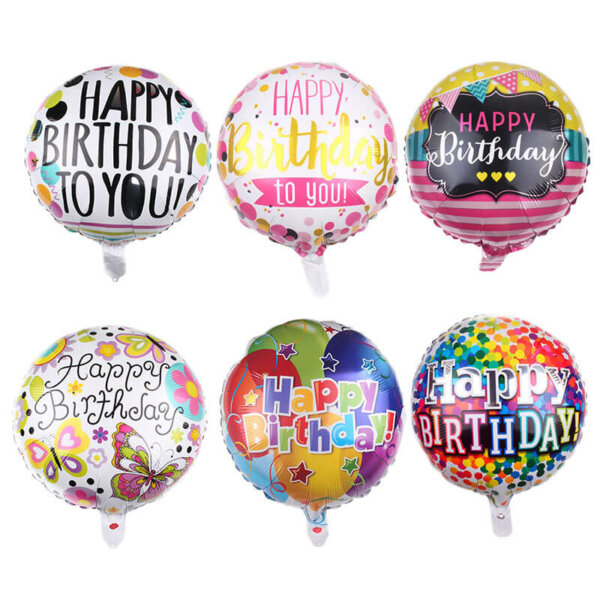 birthday foil balloons