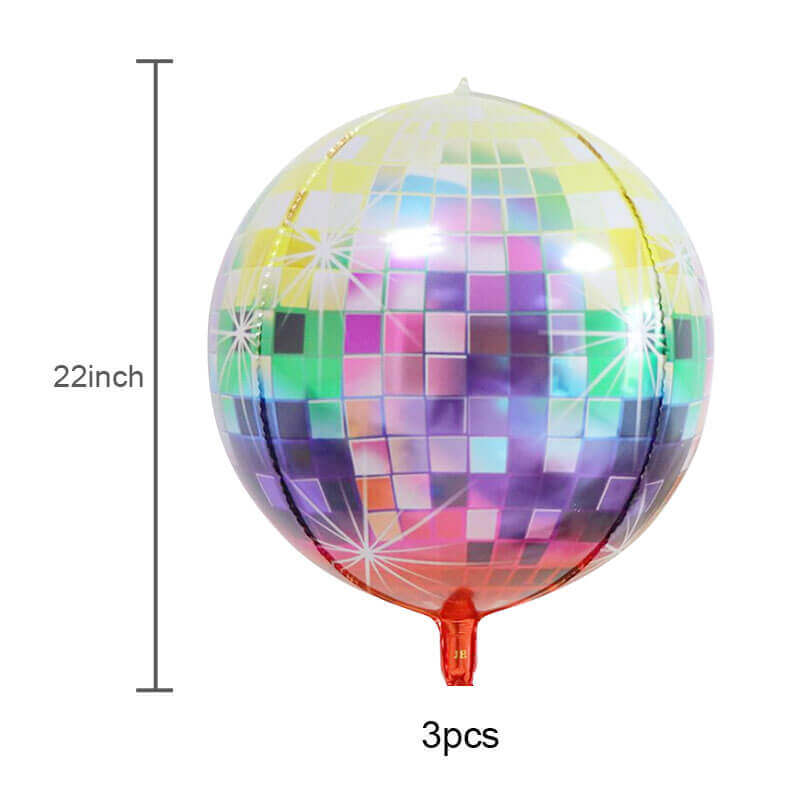 Multicolor Disco Ball Balloons