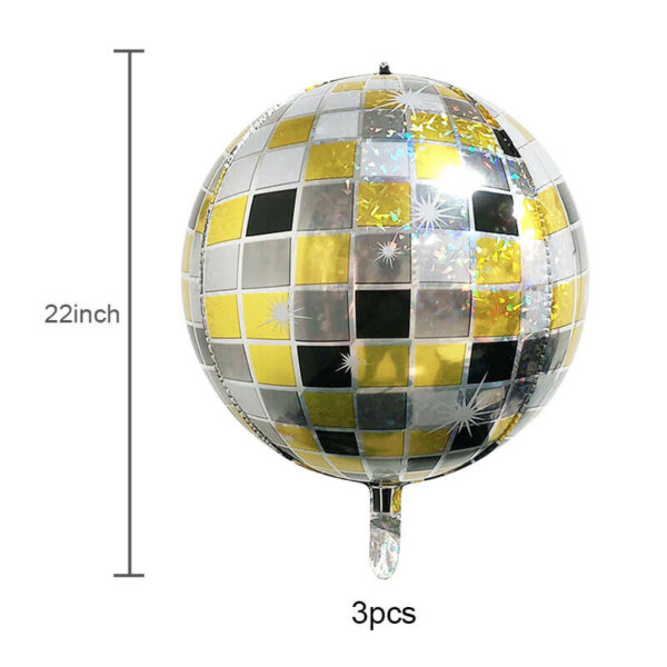 4D Sphere Disco Balloons