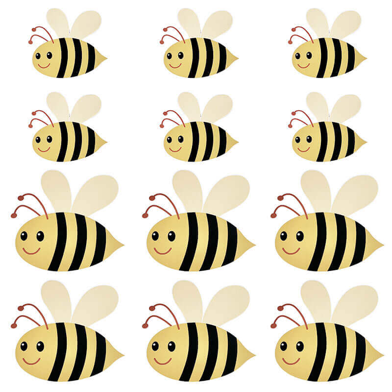 Bee paper Stickers