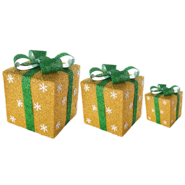gold christmas gift box