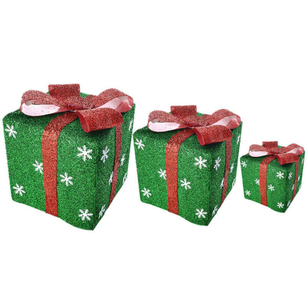 green christmas gift box
