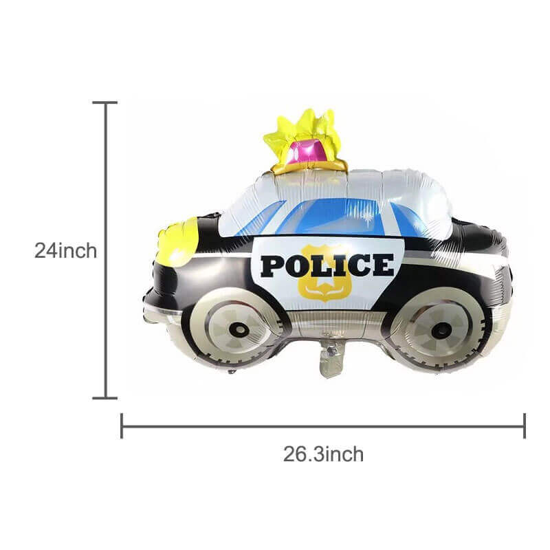 POLICE CAR FOIL BALLOONS