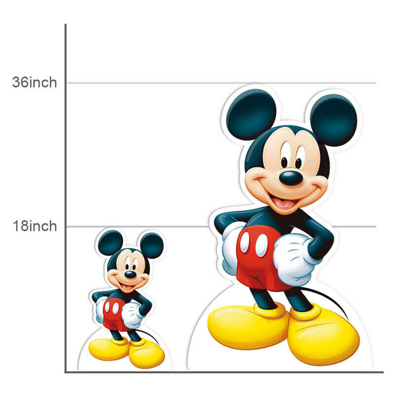 Mickey Mouse cardboard cutout