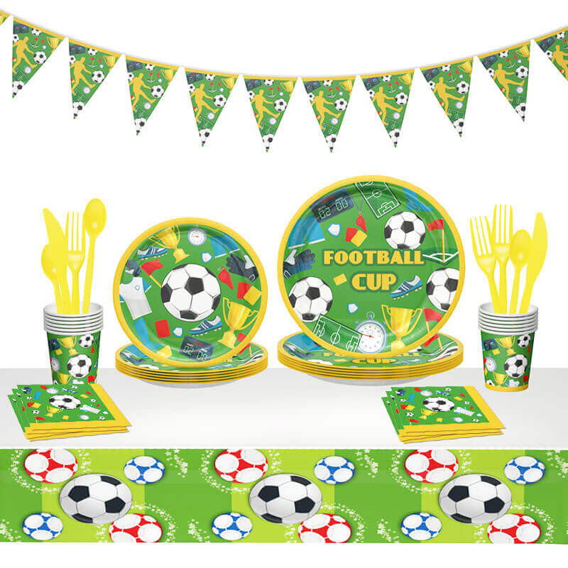 Soccer Party Plates and Napkins