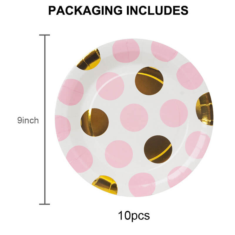 Pink Dot Party Dinnerware plates