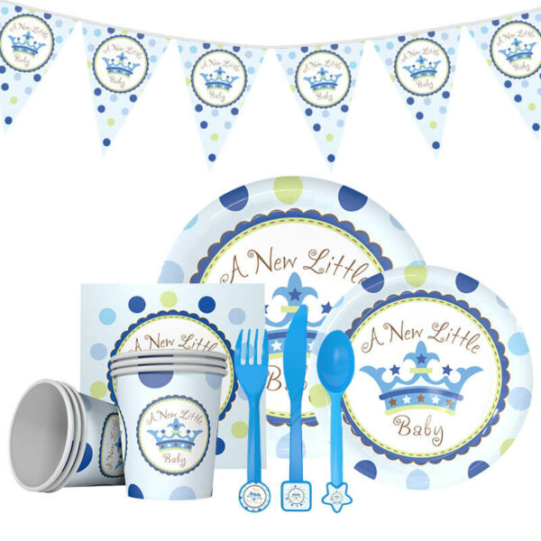 blue crown dinnerware