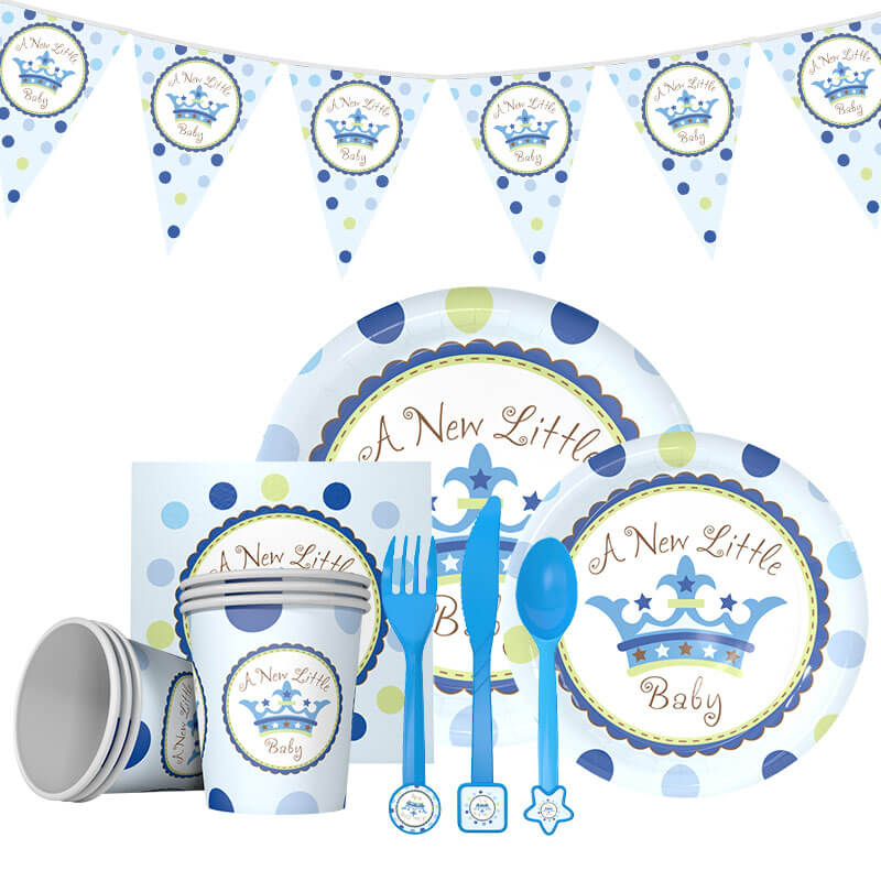 blue crown dinnerware
