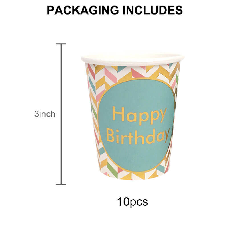 Blue Birthday Party Supplies cups
