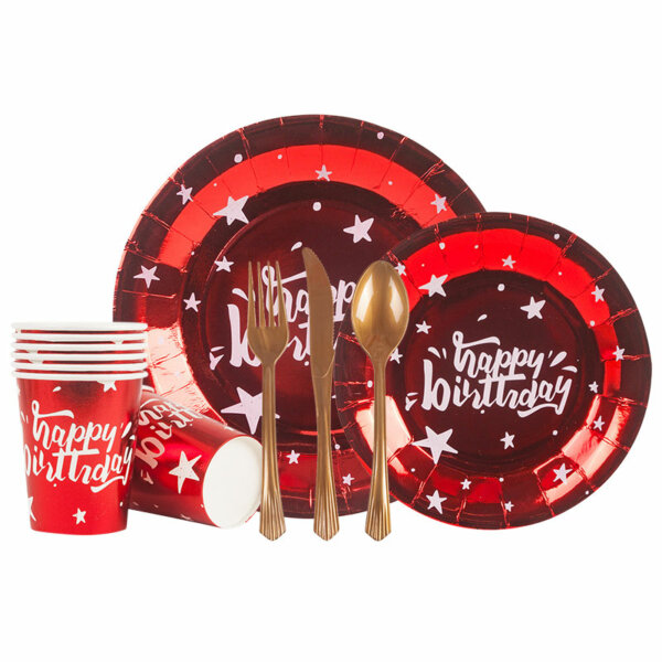 Red Party Dinnerware