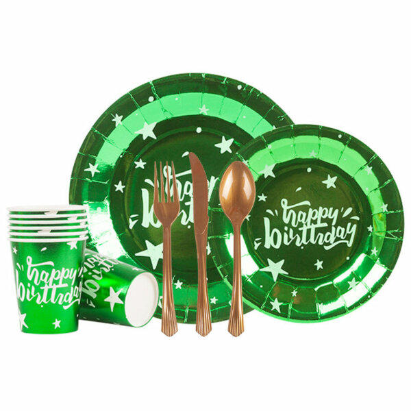 green Party Dinnerware