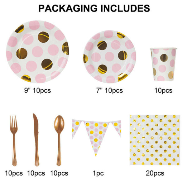 Pink Dot Party Dinnerware 1