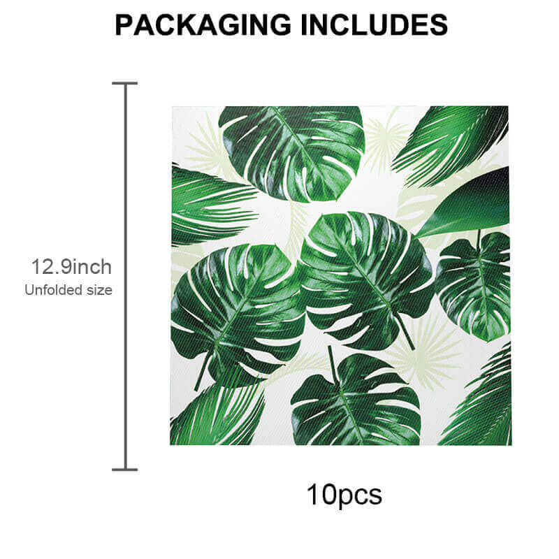 Tropical Palm Leaf Party Supplies napkins