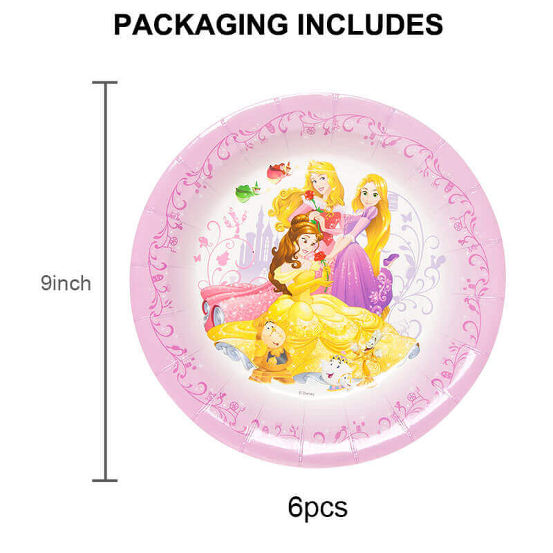 Disney Princess Birthday plates q
