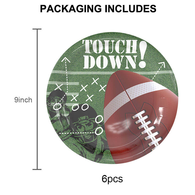 Football Party Decorations Supplies plate