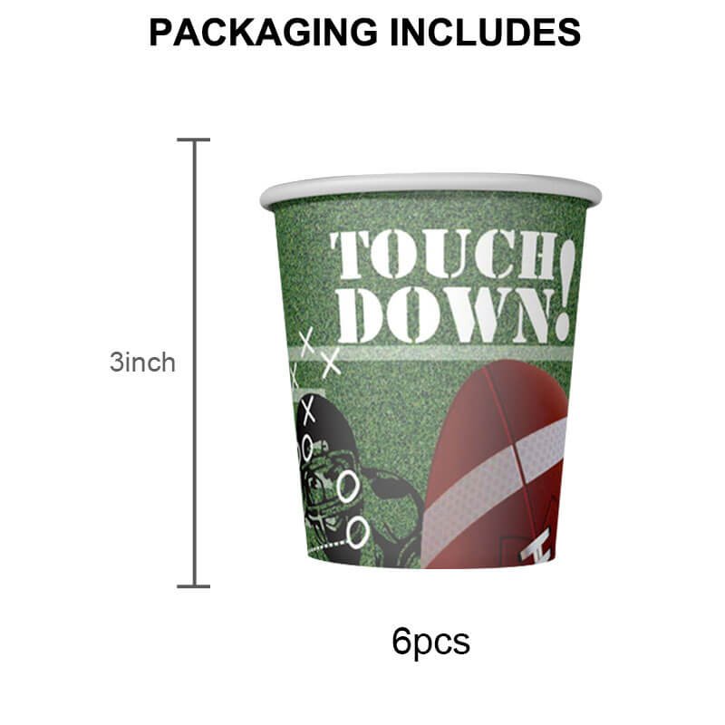 Football Party Decorations Supplies cups