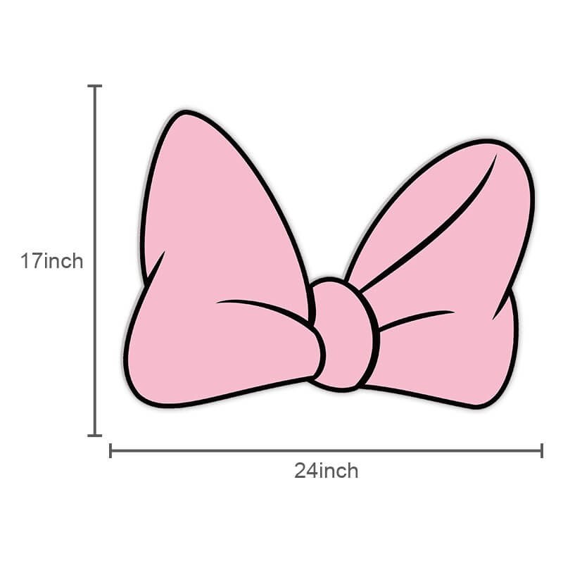 Pink bow cartoon cardBoard