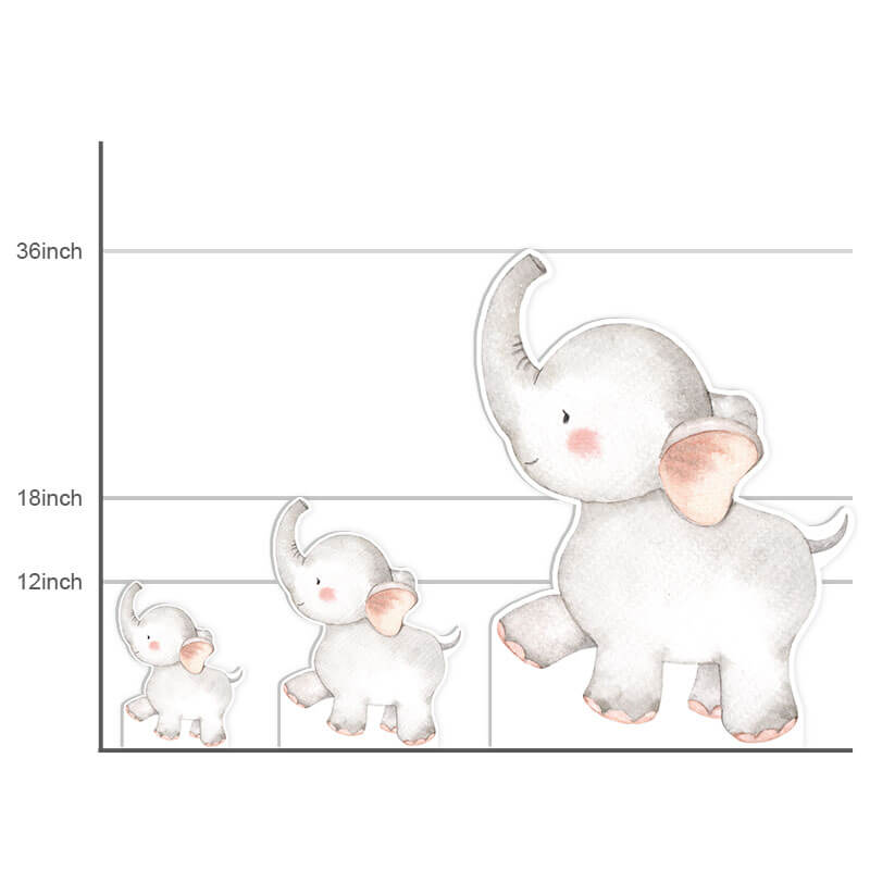 elephant foam board for baby shower 1