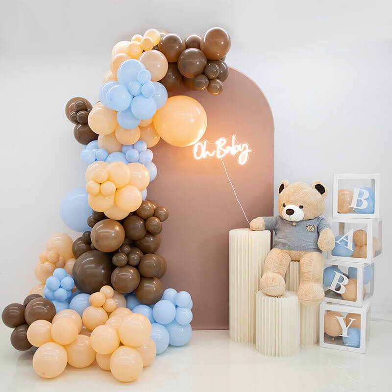blue baby shower decorations