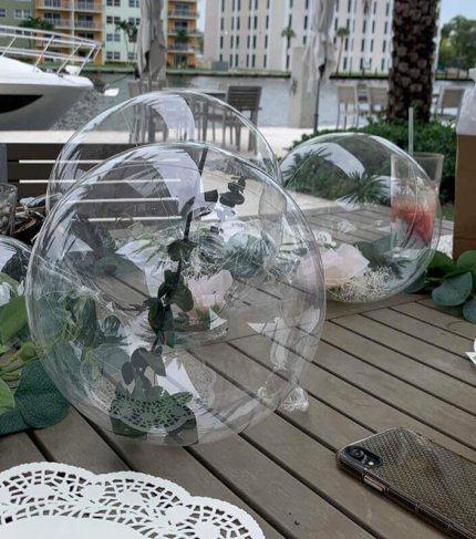 clear bubble balloons